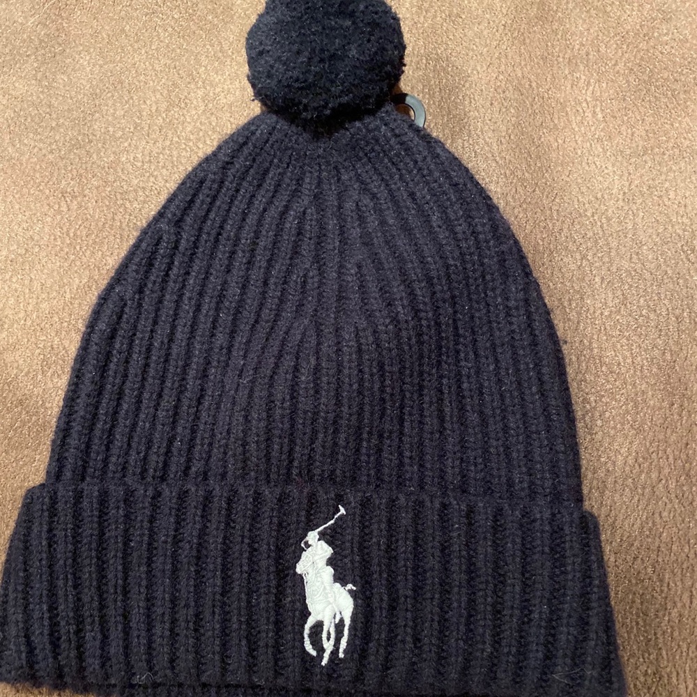 Polo Pom Pom beanie navy new